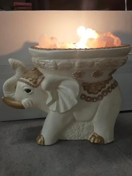 Hornillo Elefante de Sal – Luz, Armonía y Protección